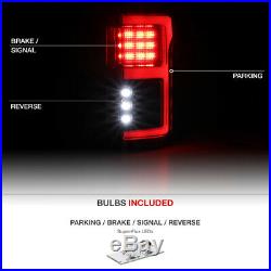 Black Smoke For 15-18 Ford F150 withBlind Spot Sensor LED Tail Light Brake Lamp