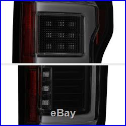 Black Smoke For 15-18 Ford F150 withBlind Spot Sensor LED Tail Light Brake Lamp