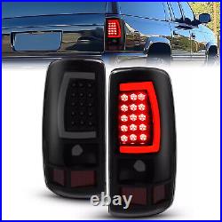 Black Smoke For Chevy Suburban Tahoe Yukon 2000-2006 LED Bar Tail Lights Lamps