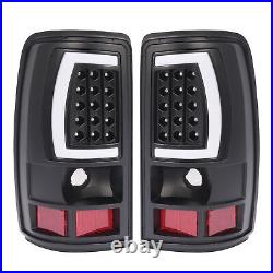 Black Smoke For Chevy Suburban Tahoe Yukon 2000-2006 LED Bar Tail Lights Lamps