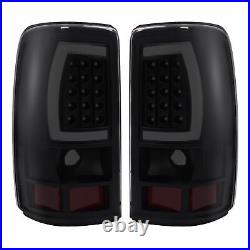 Black Smoke For Chevy Suburban Tahoe Yukon 2000-2006 LED Bar Tail Lights Lamps