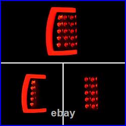 Black Smoke For Chevy Suburban Tahoe Yukon 2000-2006 LED Bar Tail Lights Lamps