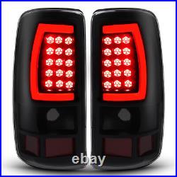 Black Smoke For Chevy Suburban Tahoe Yukon 2000-2006 LED Bar Tail Lights Lamps