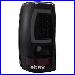 Black Smoke For Chevy Suburban Tahoe Yukon 2000-2006 LED Bar Tail Lights Lamps
