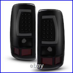 Black Smoke For Chevy Suburban Tahoe Yukon 2000-2006 LED Bar Tail Lights Lamps
