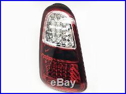 Black Smoke Fully LED Tail Lights Rear Lamps Fits 01-04 MINI COOPER R50 R52 R53