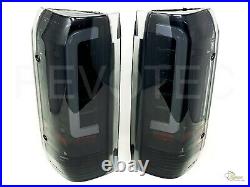 Black Smoke LED Tail Lights 90-96 Ford F150 Pickup 92-96 Bronco 97 98 F250 F350
