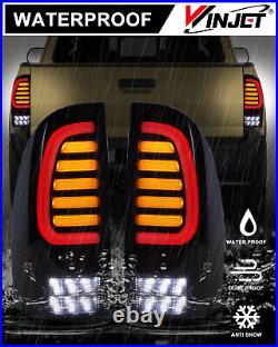 Black Smoke LED Tail Lights For 2005-2015 Toyota Tacoma Rear Brake Lamps Pair