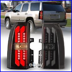 Black Smoke LED Tail Lights For 2015-2020 Chevy Tahoe Suburban Brake Lamps PAIR