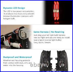 Black Smoke LED Tail Lights For 2015-2020 Chevy Tahoe Suburban Brake Lamps PAIR