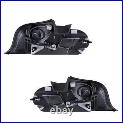 Black Smoke LED Tail Lights For 2015-2023 Ford Mustang Euro Style Sequential