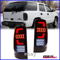 Black Smoke LED Tail Lights for 2000-2006 Chevy Suburban Tahoe Yukon Rear Lamps