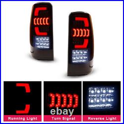 Black Smoke LED Tail Lights for 2000-2006 Chevy Suburban Tahoe Yukon Rear Lamps