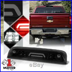 Black Smoke Rear LED Bar Third3rdBrake Light Cargo for 14-18 Silverado/Sierra