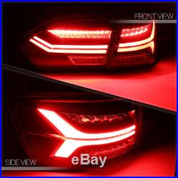 Black/Smoke TRON LED BAR Sequential Signal Tail Light Lamp for 11-14 VW Jetta