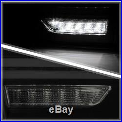 Black/Smoke TRON LED BAR Sequential Signal Tail Light Lamp for 11-14 VW Jetta