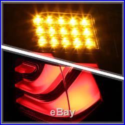 Black/Smoke Tron LED Bar Tail Light Brake Lamp for 05-08 E90/E91 3-Series 4Dr