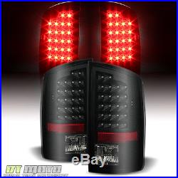Black Smoked 07-08 Dodge Ram 1500/07-09 2500/3500 LED Tail Lights Left+Right