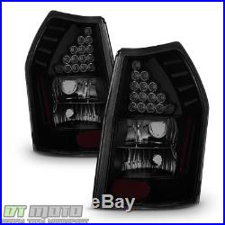 Black Smoked 2005-2008 Dodge Magnum LED Tail Lights Brake Lamps 05-08 Left+Right