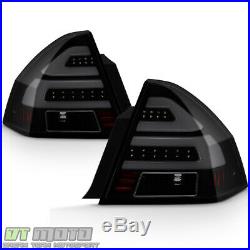 Black Smoked 2006-2013 Chevy Impala LED Tube Tail Lights Brake Lamps Left+Right