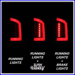 Black Smoked 2007-2008 Dodge Ram 1500 07-09 2500 3500 LED Tube Tail Lights Lamps