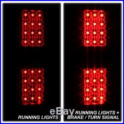Black Smoked 2009-2014 Ford F150 F-150 LED Tail Lights Brake Lamps Left+Right