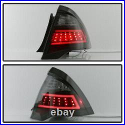 Black Smoked 2010-2012 Ford Fusion LED Tube Tail Lights Brake Lamps Left+Right