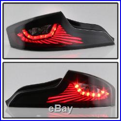 Black Smoked For 03 04 05 G35 35GT Coupe LED Tail Lights Brake Lamps Left+Right