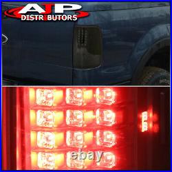 Black Smoked LED Tail Lights Brake Lamps Pair For 2004-2008 Ford F150 Styleside