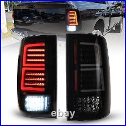 Black Smoked LED Tail Lights For 2009-2018 Dodge Ram 1500/2500/3500 Brake Lamps