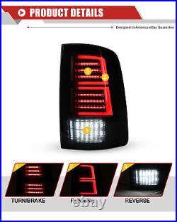 Black Smoked LED Tail Lights For 2009-2018 Dodge Ram 1500/2500/3500 Brake Lamps