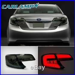 Black Smoked LED Tail Lights For Toyota Camry 2012-2014 Sedan Rear Lamp Set(2)