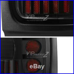 Black TRON STYLE LED Tail Lights Lamps For 1994-2001 Dodge RAM 1500 2500 3500