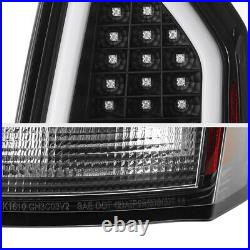 Black TRON STYLE OLED Tube Tail Light Signal Lamp For 05-07 Chrysler 300C SRT8