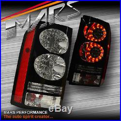 Black Update & Replacement Led Tail Lights For Land Rover L319 Discovery 3 & 4