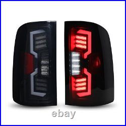 Black for 2007-2013 GMC Sierra 1500 2500HD 3500HD LED Tail Lights Brake Lamps