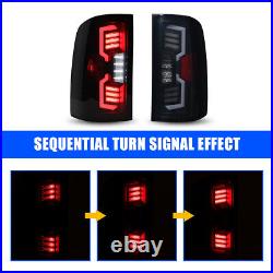 Black for 2007-2013 GMC Sierra 1500 2500HD 3500HD LED Tail Lights Brake Lamps