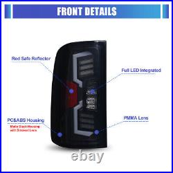Black for 2007-2013 GMC Sierra 1500 2500HD 3500HD LED Tail Lights Brake Lamps