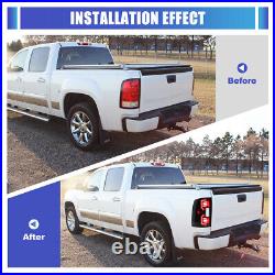 Black for 2007-2013 GMC Sierra 1500 2500HD 3500HD LED Tail Lights Brake Lamps