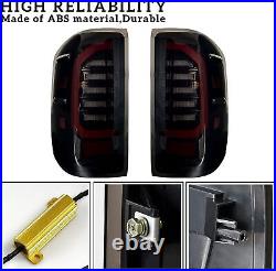 Black for 2014-18 Chevy Silverado 1500 2500HD 3500HD LED Tail Lights Brake Lamps
