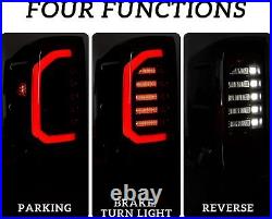 Black for 2014-18 Chevy Silverado 1500 2500HD 3500HD LED Tail Lights Brake Lamps