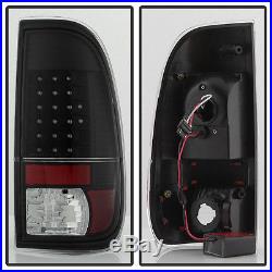 Blk 1997-2003 Ford F150 1999-2007 F250 F350 F450 Superduty LED Tail Lights Lamps