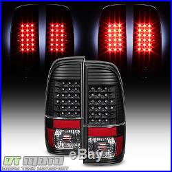 Blk 1997-2003 Ford F150 1999-2007 F250 F350 F450 Superduty LED Tail Lights Lamps