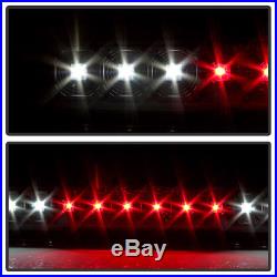 Blk 2007-2013 Chevy Silverado 1500 2500 3500 LED Tail Lights+LED 3rd Brake Lamp