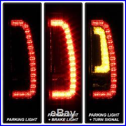 Blk 2007-2014 Chevy Suburban Tahoe Yukon LED Signal Light Tube Tail Lights Lamps