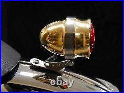 Brat Style Solid Brass Led Tail Light Cafe Racer Street Fighter Bobber Chopper