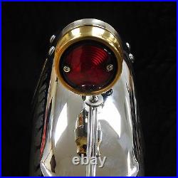 Brat Style Solid Brass Led Tail Light Cafe Racer Street Fighter Bobber Chopper