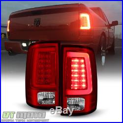 Brightest Red V2 NEW 2009-2017 Dodge Ram 1500 Pickup LED Tube Tail Lights Lamps
