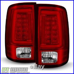 Brightest Red V2 NEW 2009-2017 Dodge Ram 1500 Pickup LED Tube Tail Lights Lamps