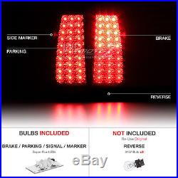 CHEVY 99-02 Silverado BRIGHT LED Black LED BackUp Tail Light Headlights Headlamp